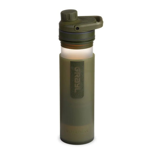 Grayl ULTRAPRESS Water Filter Purifier Bottle : Olive Drab GRAYL