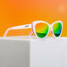 goodr glam gs sunglasses rainbow runway ready