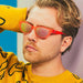 goodr cheetah gs sunglasses zoomies in blush