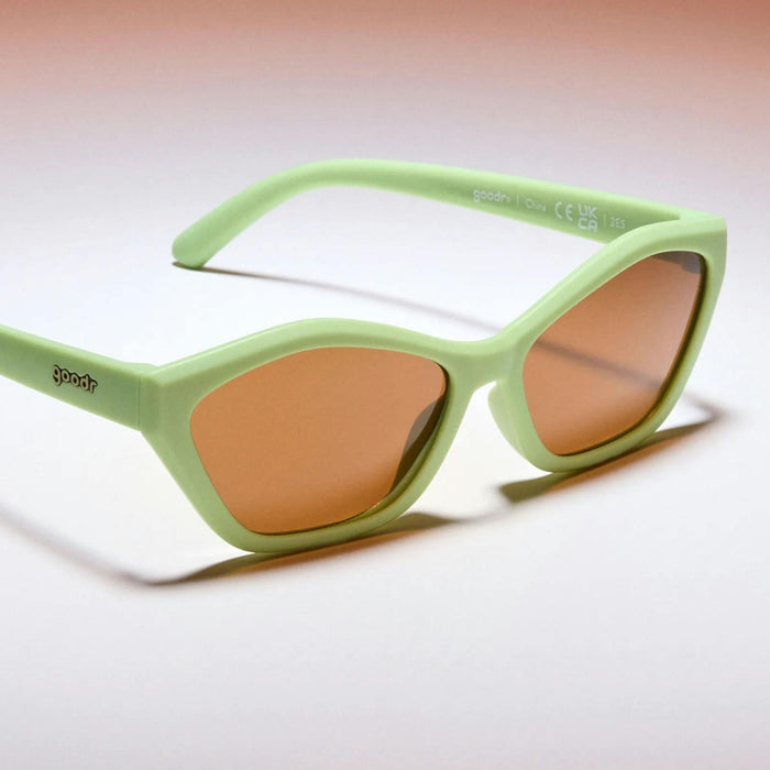 goodr deco gs sunglasses green tea nebula