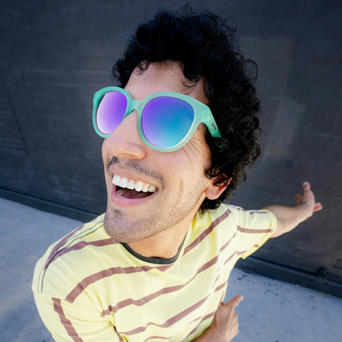 goodr pano gs sunglasses mint jelly masquerade