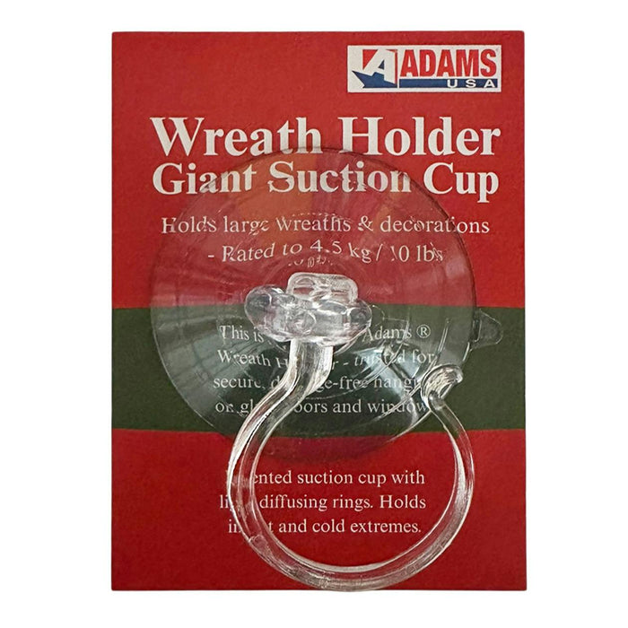 adams wreath holder giant suction cup