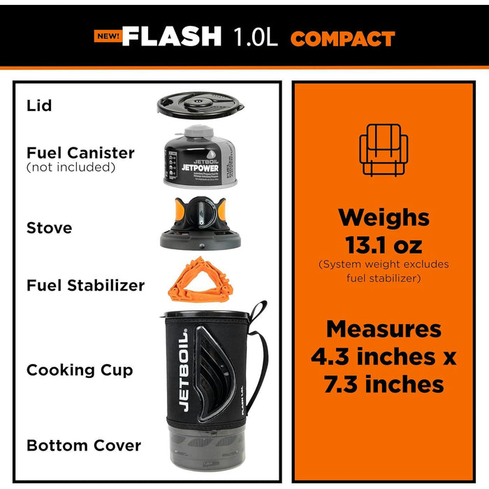 jetboil flash 10l carbon rapid boil system