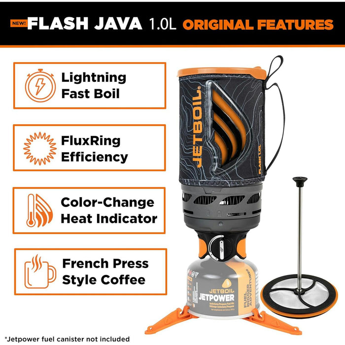 jetboil flash 10 java kit topo rapid boil system