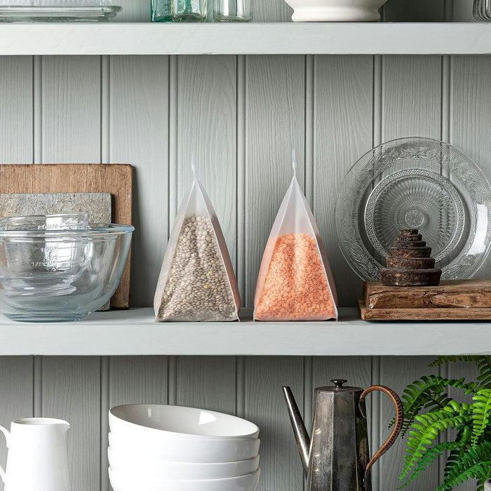 zeal ecobagz reusable food storage bags silicone ziplock food containers 1l set of 2