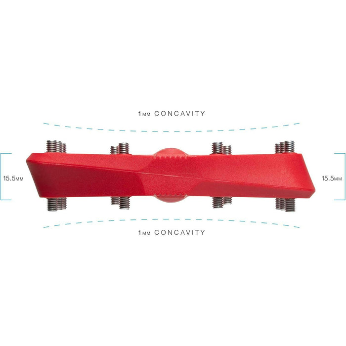 crankbrothers stamp 1 version 2 mtb pedal small red