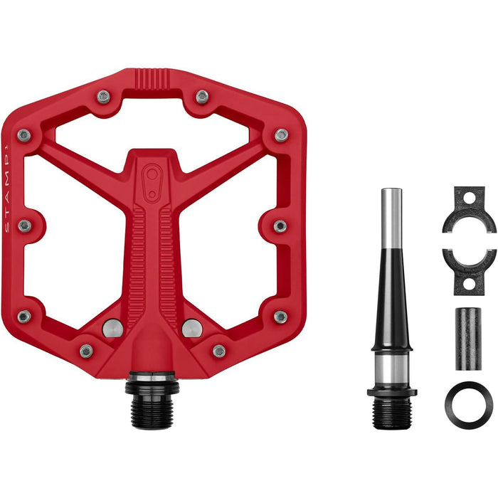 crankbrothers stamp 1 version 2 mtb pedal small red