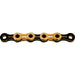 kmc x11sl waxed 11 speed chain tin goldblack 118 link