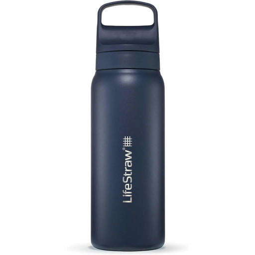 lifestraw go 20 stainless steel water filter bottle 700ml aegean sea