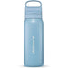 lifestraw go 20 stainless steel water filter bottle 700ml icelandic blue
