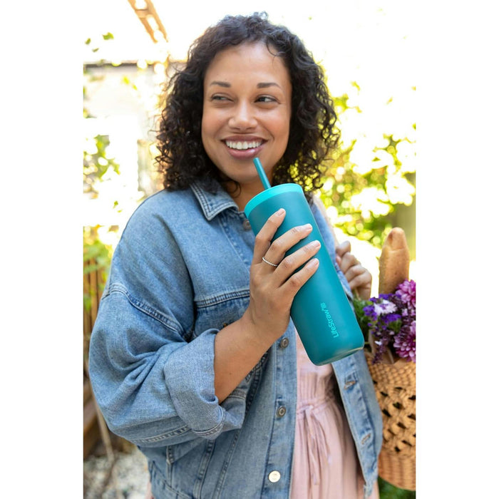lifestraw go stainless steel tumbler 500ml icelandic blue