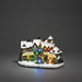 konstsmide fibre optic led christmas village scene santa tree music plugin or battery 30cm