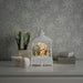 konstsmide water filled led lantern white with snowmen birds batterytimer 30cm