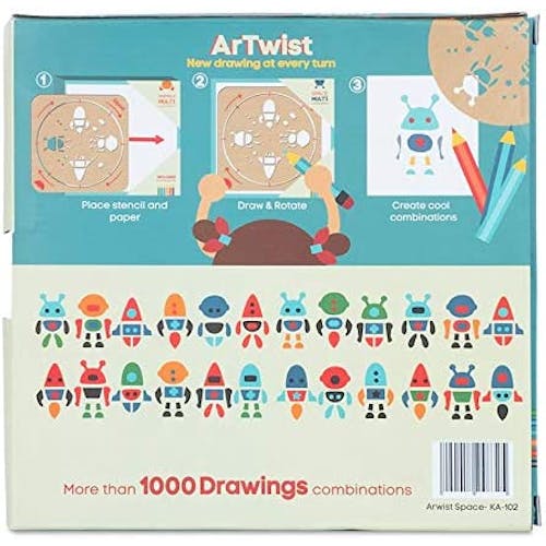 kipod artwist space stencil drawing kit