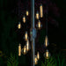 noma outdoor 15 the bulb spiral chandelier battery with timer