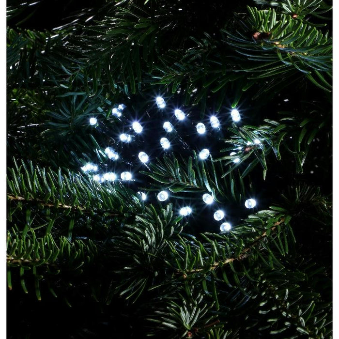 noma 360 led christmas tree lights green cable plugin with timer bright white