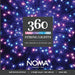 noma 360 led christmas tree lights green cable plugin with timer pastel