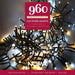 noma 960 led cluster lights multifunction plugin with timer bright whitewarm white mix