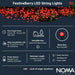 noma berry lights batterytimer 200 led red