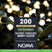 noma berry lights batterytimer 200 led warm white