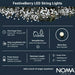 noma berry lights batterytimer 200 led bright white