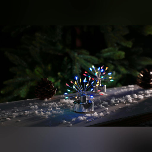 noma firework led tea lights battery 20 micro leds set of 6 multicoloured