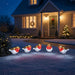 noma acrylic robins light string flock of 5 plug in 13cm 40 led