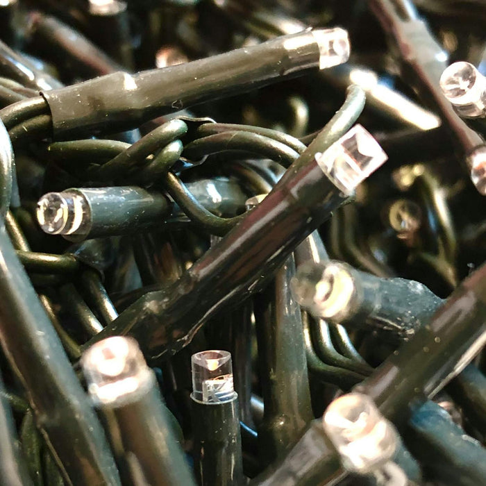 noma 480 led cluster lights multifunction plugin with timer bright white