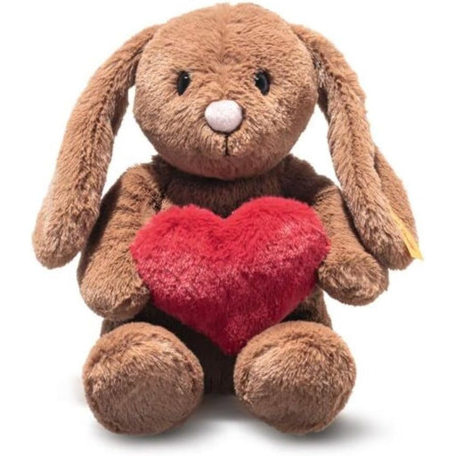 steiff hoppie love heart brown