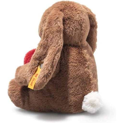 steiff hoppie love heart brown