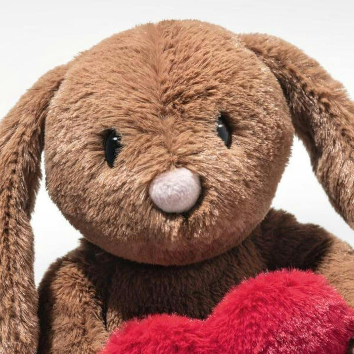 steiff hoppie love heart brown