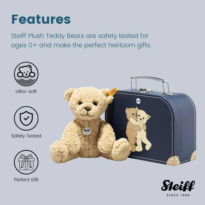 steiff ben teddy bear in suitcase