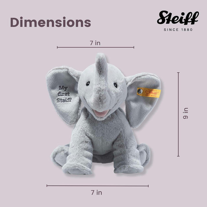 steiff my first steiff ellie elephant grey 24cm