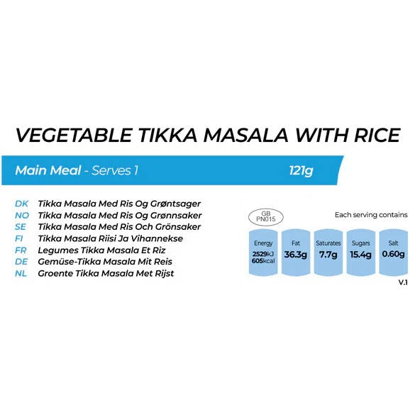 summit to eat vegetable tikka with rice freeze dried camping meal main 121g604kcal vegetarian