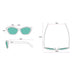 goodr deco gs sunglasses green tea nebula