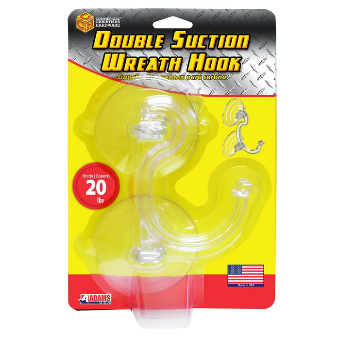Double Suction Cup Wreath Holder Adams
