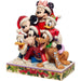 disney traditions piled high with holiday cheer mickey and friends figurine 15cm
