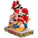 disney traditions piled high with holiday cheer mickey and friends figurine 15cm
