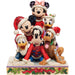 disney traditions piled high with holiday cheer mickey and friends figurine 15cm