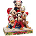 disney traditions piled high with holiday cheer mickey and friends figurine 15cm