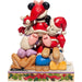 disney traditions piled high with holiday cheer mickey and friends figurine 15cm