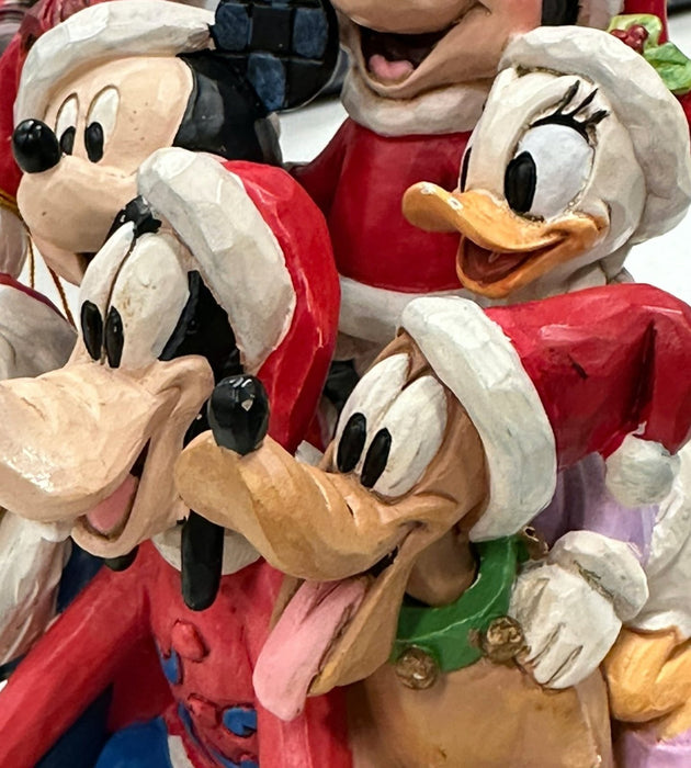 Grade B Warehouse Second - Disney Piled High with Holiday Cheer (Mickey and friends Figurine) : 15cm