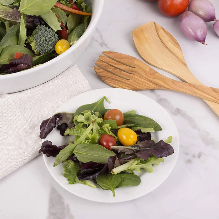 Eddingtons Olivewood Salad Set : 33cm Eddingtons