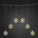 konstsmide snowflake 48 led curtain light 90 x 80cm plug in indooroutdoor