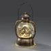 Water Filled LED Round Lantern : Battery & Timer : Nativity Konstsmide