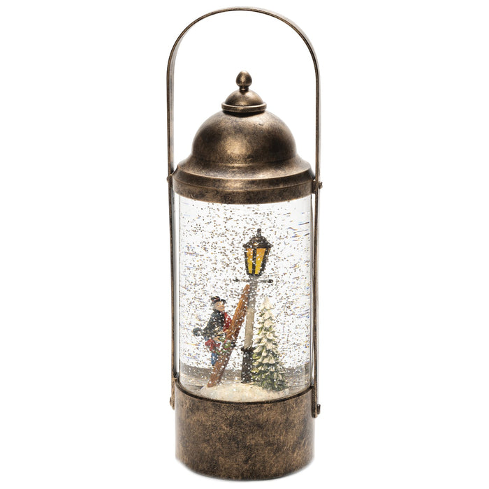 konstsmide lantern dickensian scene water filled battery timer