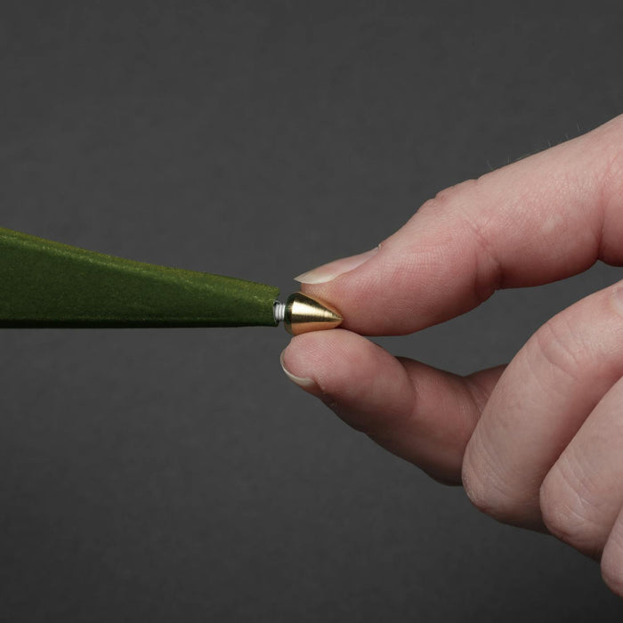 konstsmide light up paper star 7 points 78cm green velvet gold