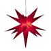 Konstsmide 3D Plastic Hanging / Floor Standing Star : LED Lit : Plug-in : 80cm : Red Konstsmide