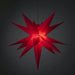 Konstsmide 3D Plastic Hanging / Floor Standing Star : LED Lit : Plug-in : 80cm : Red Konstsmide
