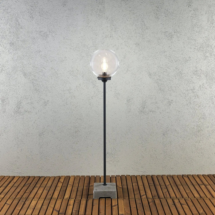 Konstsmide 455-750EE : Lodi Lounge Lantern Clear Globe IP44 Konstsmide